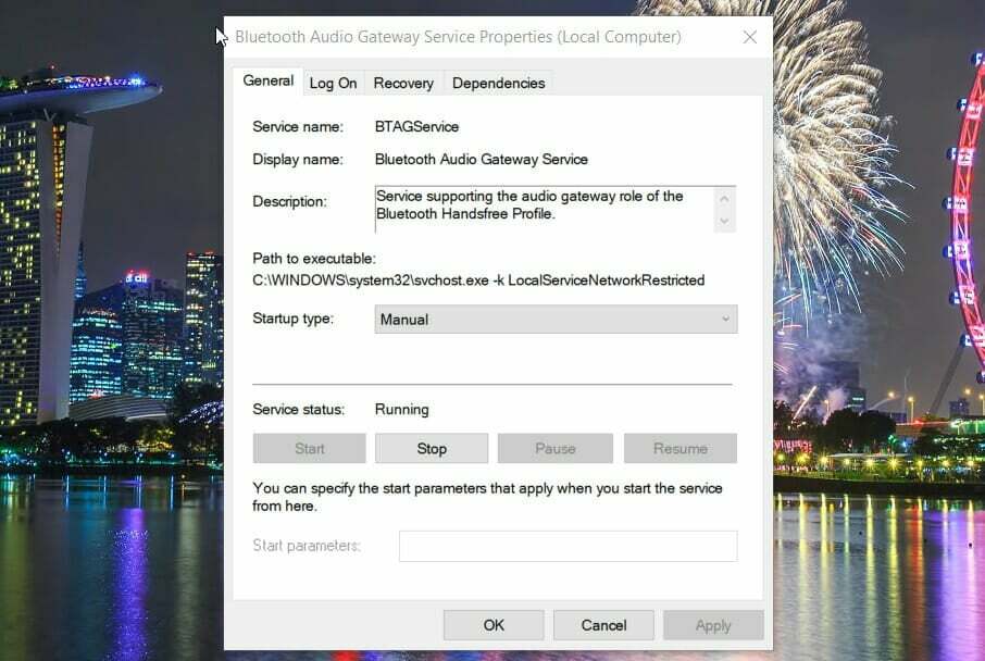 Bluetooth აუდიო კარიბჭის სერვისის აეროპოდები წყვეტენ Windows 10-ს