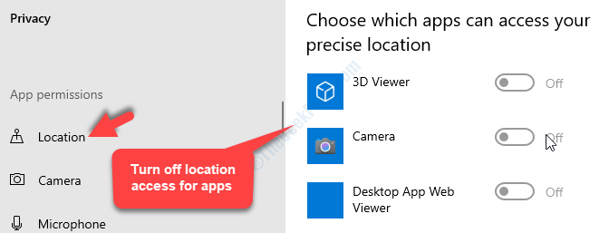 Конфиденциальное местоположение Выберите, какие приложения могут получить доступ к вашему точному местоположению. Отключите