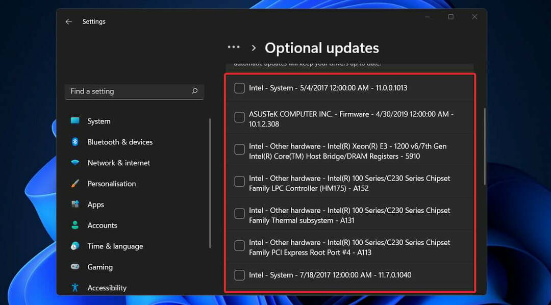 driver-updates-ex i2c peitis seadme draiveri, mis ei tööta Windows 11-s