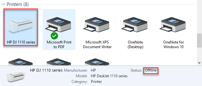 Printer Offline Min