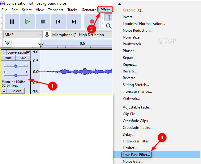 Kaip pridėti povandeninių efektų prie garso failo naudojant „Audacity“.