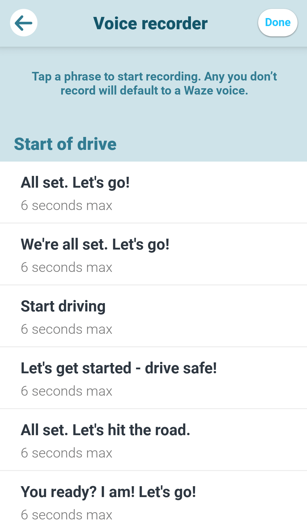 hur man spelar in röst i waze