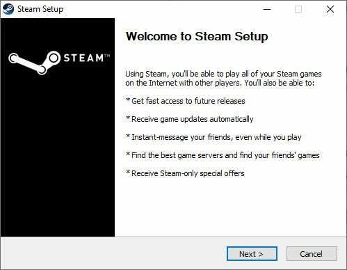 стартирайте настройката на Steam