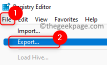 Експорт файлу реєстру Мін
