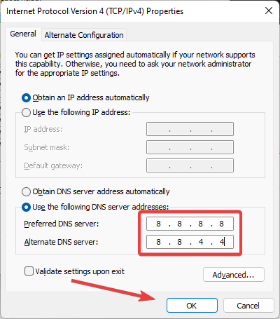 ajustez le DNS pour corriger le code d’erreur 6-0x00001000.