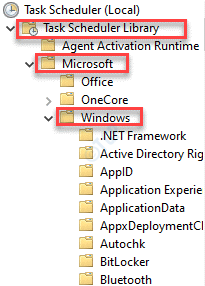 Oppgaveplanlegger (lokal) Oppgaveplanleggerbibliotek Microsoft Windows