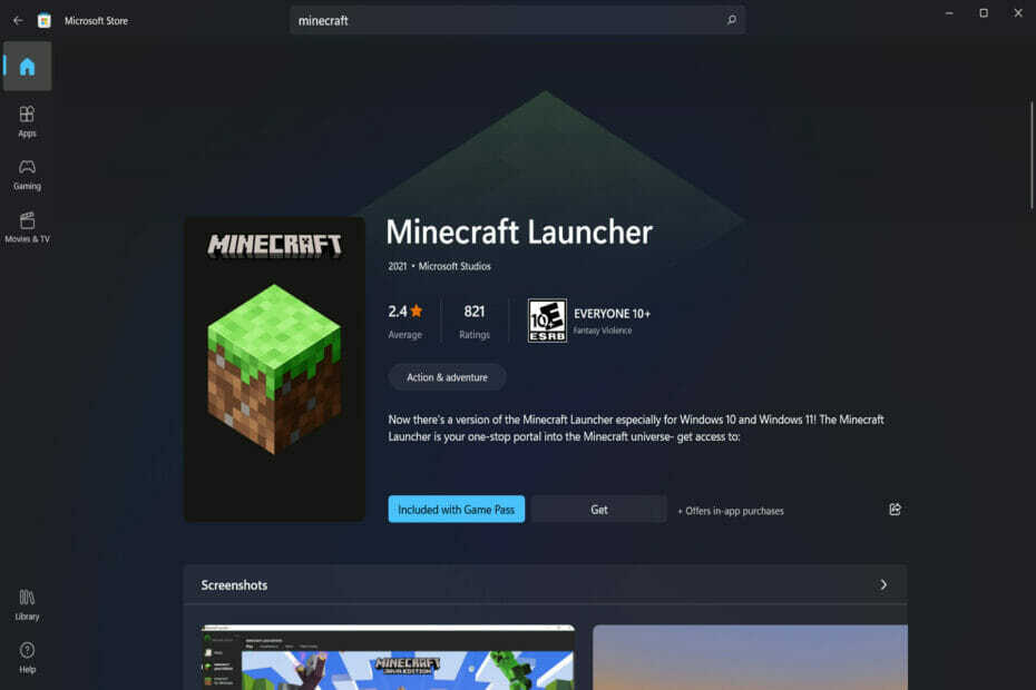 minecraft-არ გაშვება Minecraft-ის არ ინსტალაცია Windows 11
