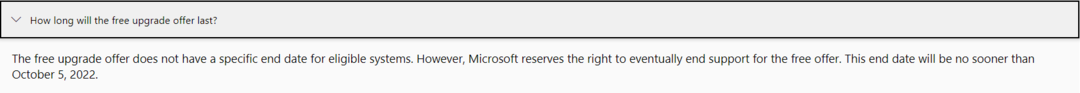 Windows 11 is mogelijk geen gratis upgrade zolang het aanbod medio 2022 afloopt