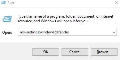 Impostazioni di Windows Defender