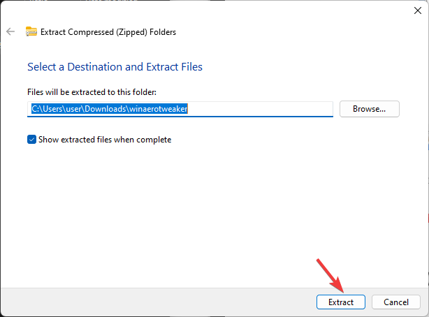 Rakenduse ekstraktimine – muutke tiitliriba värvi Windows 11-s