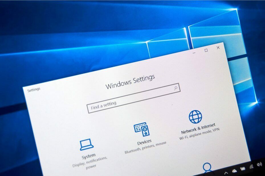 Nastavení Windows 10
