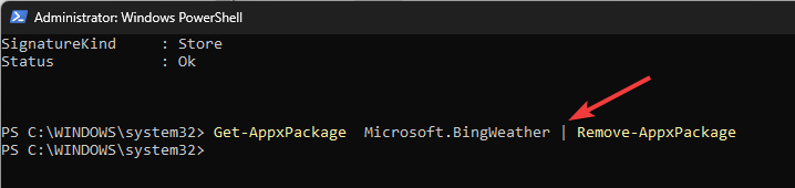 powershell_Get-AppxPackage | إزالة AppxPackage