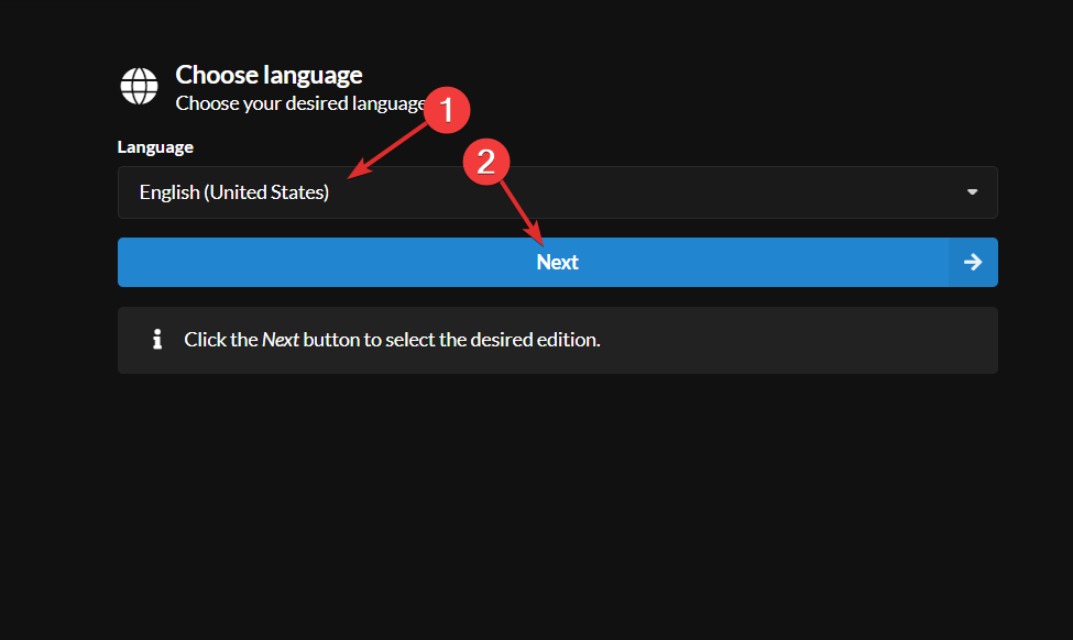 language-next herunterladen windows 11 iso uup dump