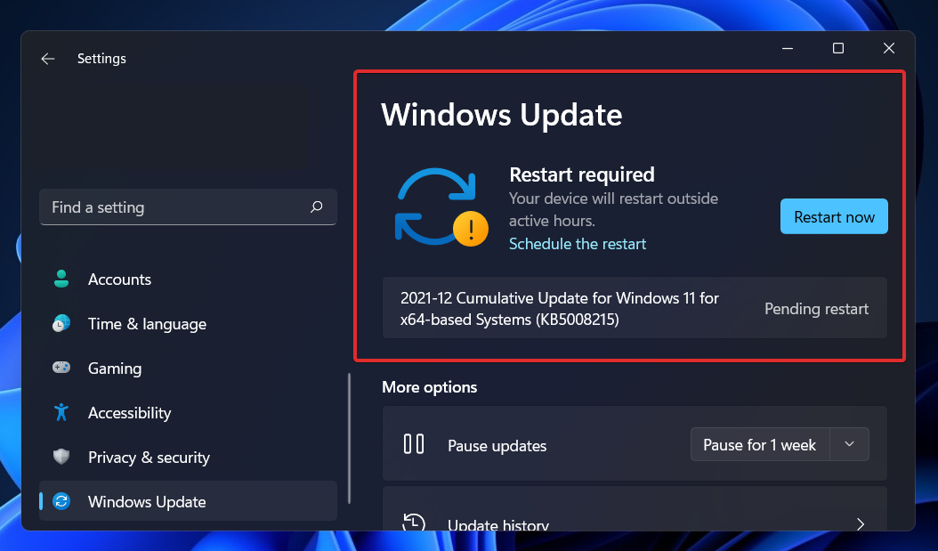  windows-update-required รหัสข้อผิดพลาดของ windows 11 0x800f0801