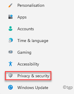 Configuración Privacidad y seguridad
