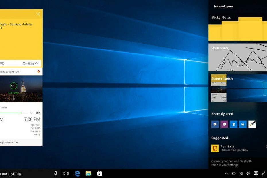 A Windows 10 több hirdetést tartalmaz az Ink Workspace-nek köszönhetően