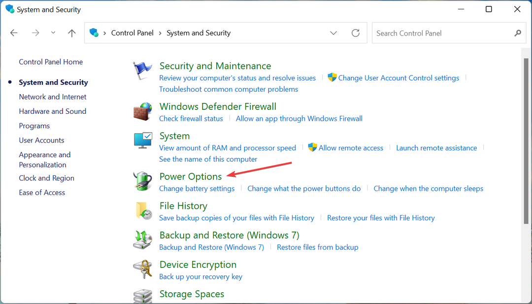 Opcije napajanja da popravite Windows 11 koji ne prepoznaje kindle