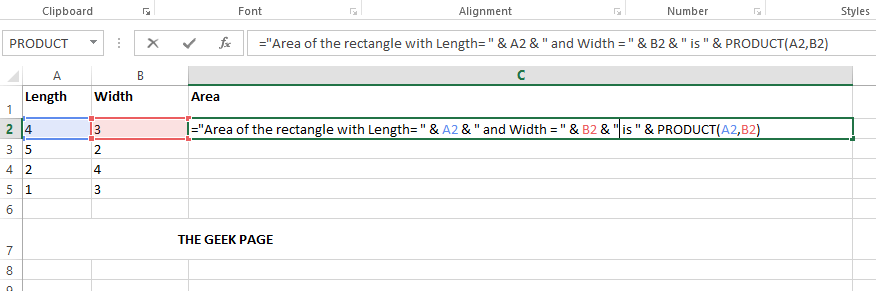 Hur man lägger till text och formel i en cell i Microsoft Excel