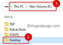 2 Nume folderul Drive Desktop Min