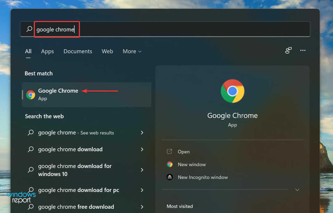 Windows 11 jaoks mõeldud Google'i sisestustööriistade hankimiseks käivitage Chrome