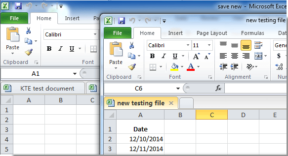 Excel-välilehdet kuinka avata kaksi Excel-tiedostoa erillisissä ikkunoissa