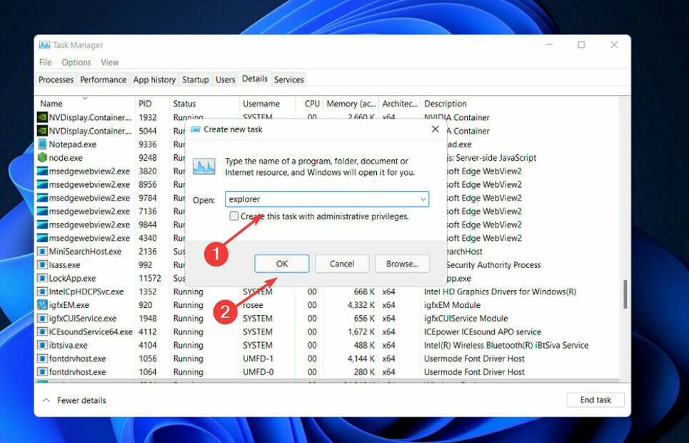 Explorer-Run-Task Windows 11 Splitscreen funktioniert nicht
