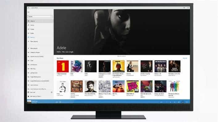 A Windows 10 új Groove Music frissítése friss felhasználói felületet és hibajavításokat hoz