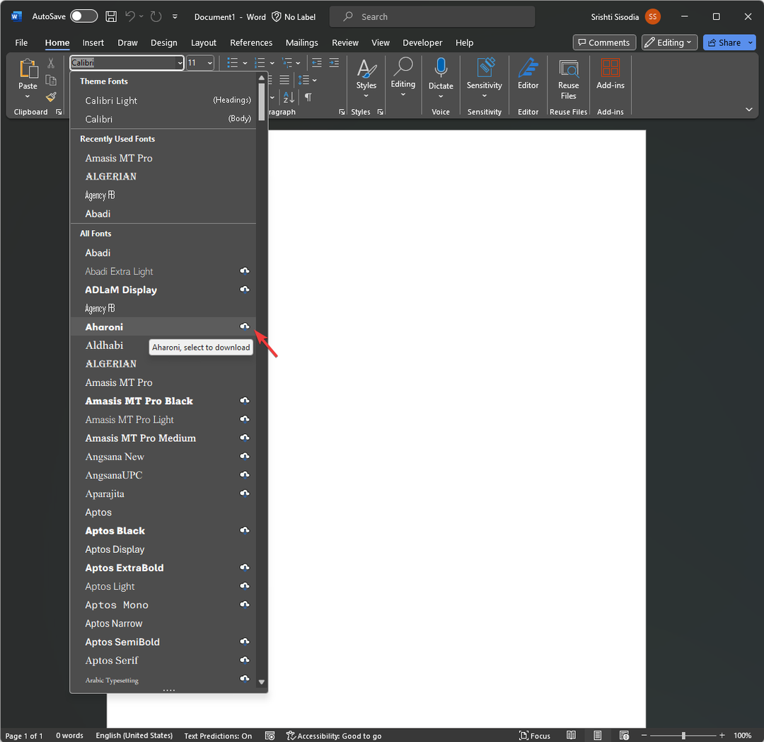 Kuinka ladata ja asentaa uusia Microsoft Office -fontteja