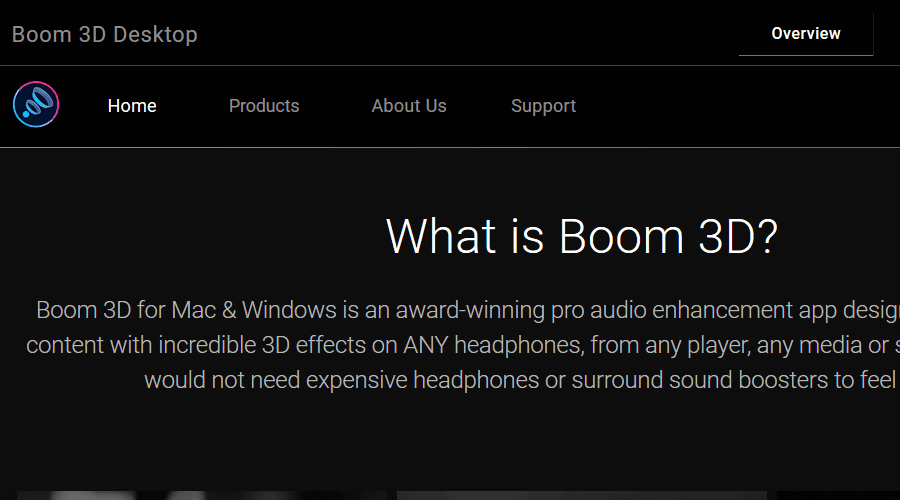 Boom 3D lydvolumforsterker
