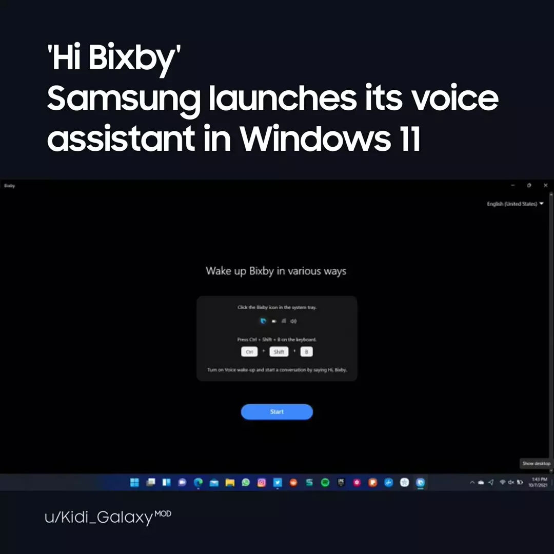 Samsung-ის პოპულარული Bixby ასისტენტი Windows 11-ზე მოდის