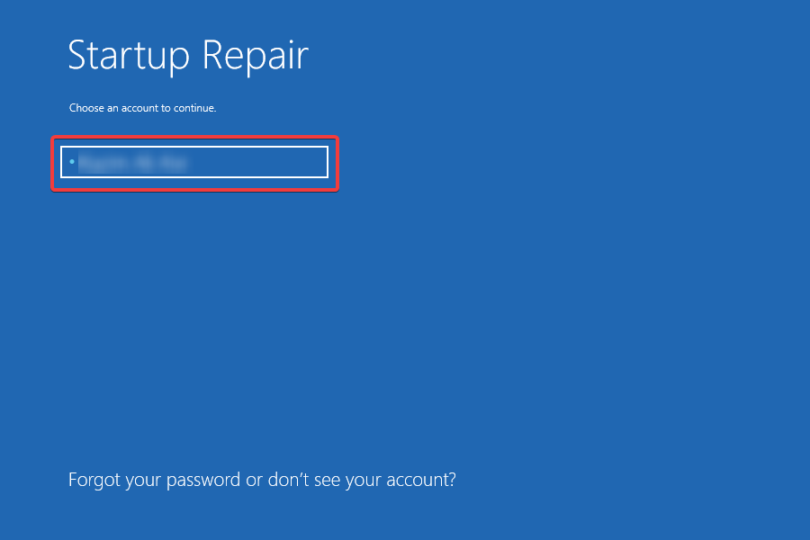 Sélectionnez un compte pour utiliser Windows 10