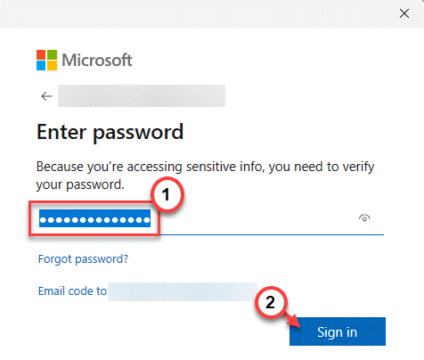 Password Accedi Min