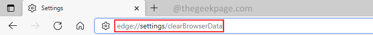 Edge Enter Clear BrowsingDataコマンド