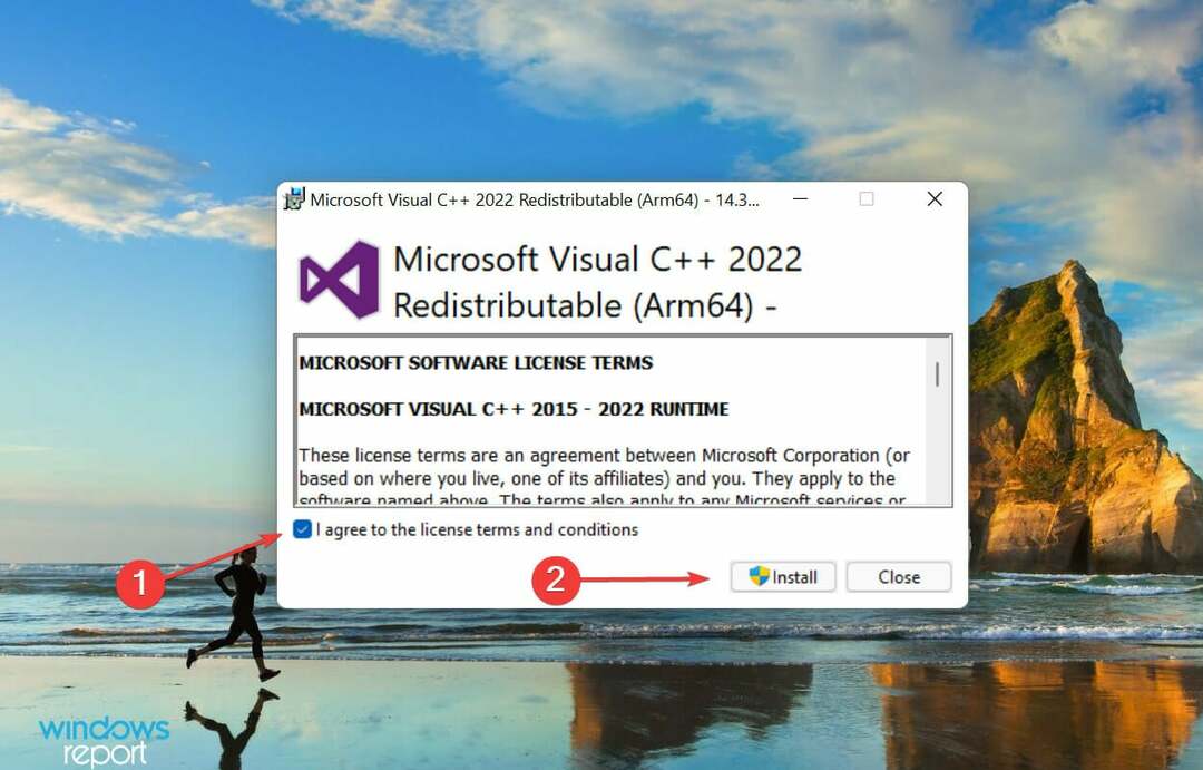 Namestite, da odpravite napako med izvajanjem Windows 11