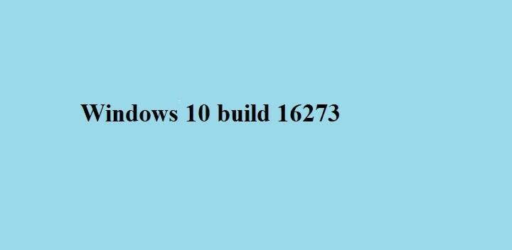 Windows 10 build 16273 bug