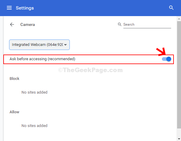 Come consentire fotocamera e microfono in Google Chrome