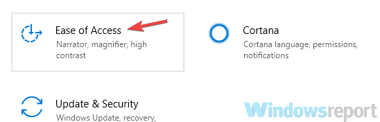facilidade de acesso configurações de cores invertidas do aplicativo no Windows 10