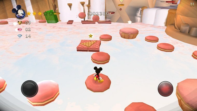 Ilūzijas pils ar Mickey Mouse spēļu logu lomu 8