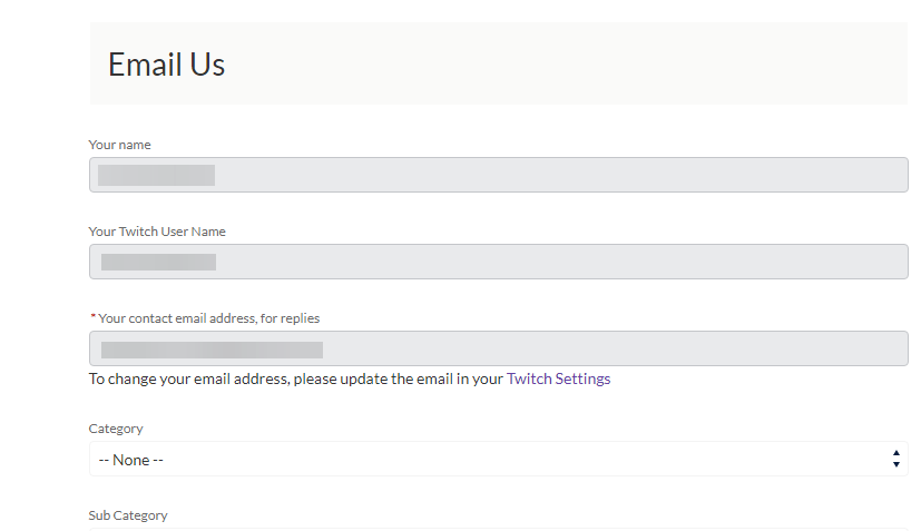 Twitch ไม่สามารถรีเซ็ตรหัสผ่านได้