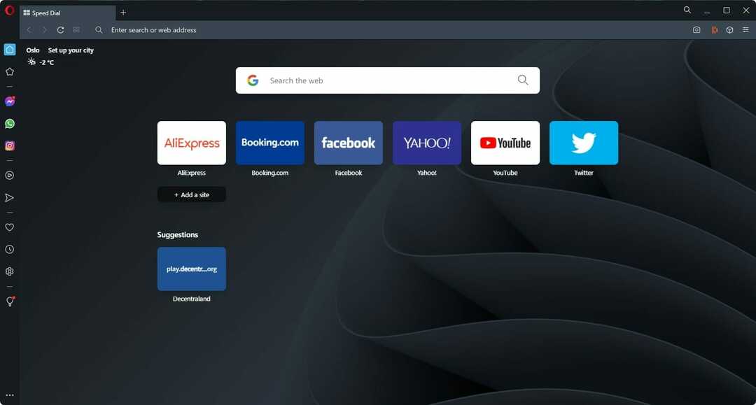 Opera-Browser für Desktop
