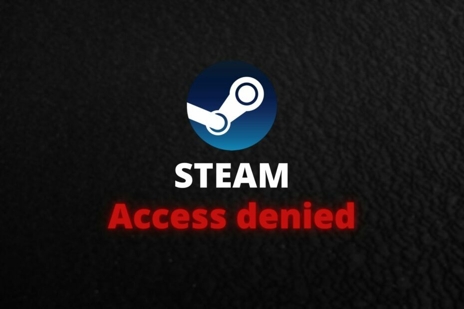 Steam Access estetty virhe