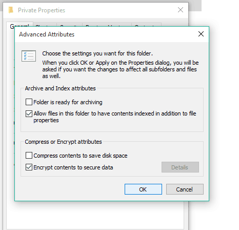 mengenkripsi file windows 10