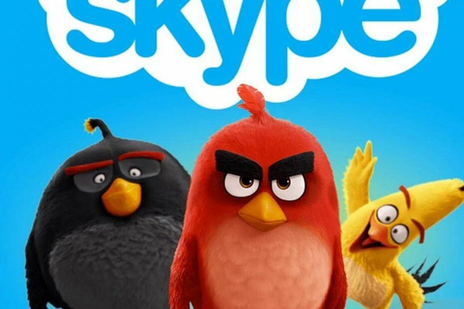 Emoji-uri Skype Angry Birds
