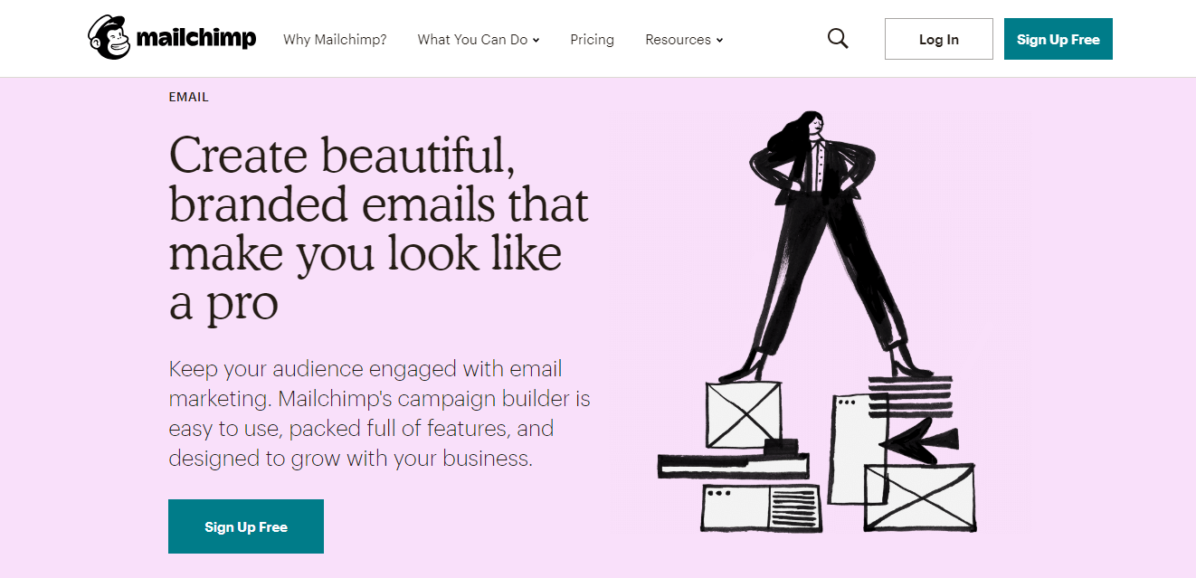 „MailChimp“ - naujienlaiškių el. Paštas