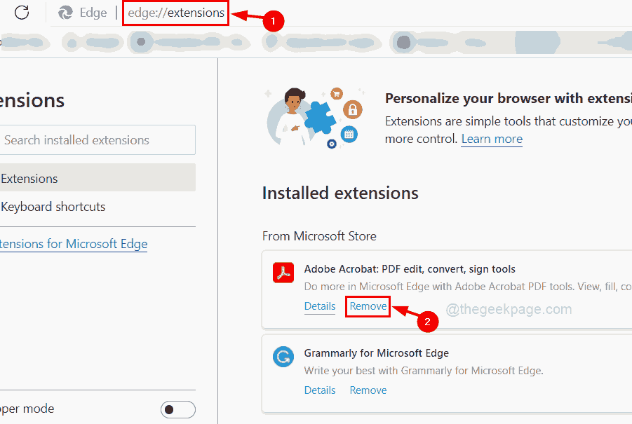 Supprimer l'extension 11zon