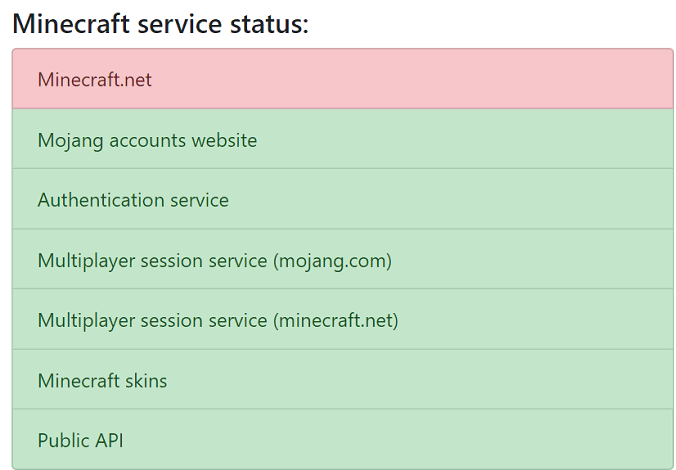 minecrafti sisselogimine ei tööta