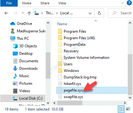 File Explorer Drive Pc C Ini Hapus Pagefile.sys