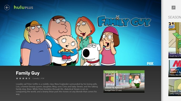A Hulu Plus alkalmazás Windows 8, 10 rendszerhez továbbfejlesztett képaláírások támogatása
