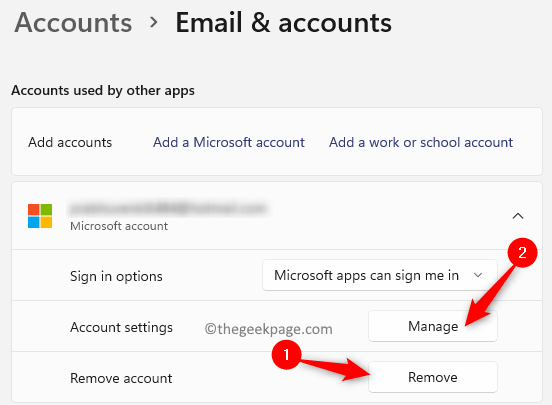 E-Mail-Konten Konto vom PC entfernen Min