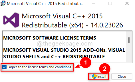 تثبيت T & c Visual C ++ 11zon (1)